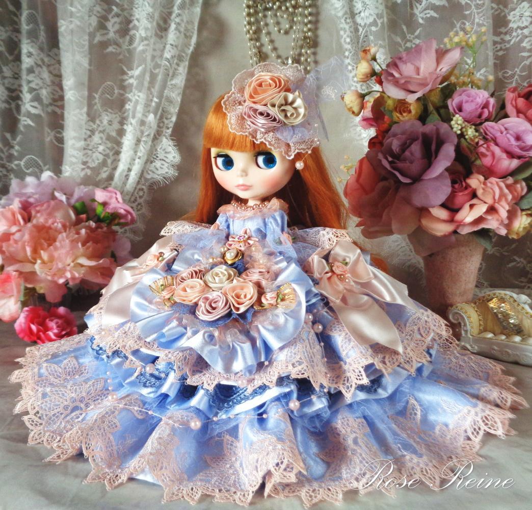 ローゼンレーヌ王妃 凛と美しいラブリーローズのグラデーションフリルドールドレス