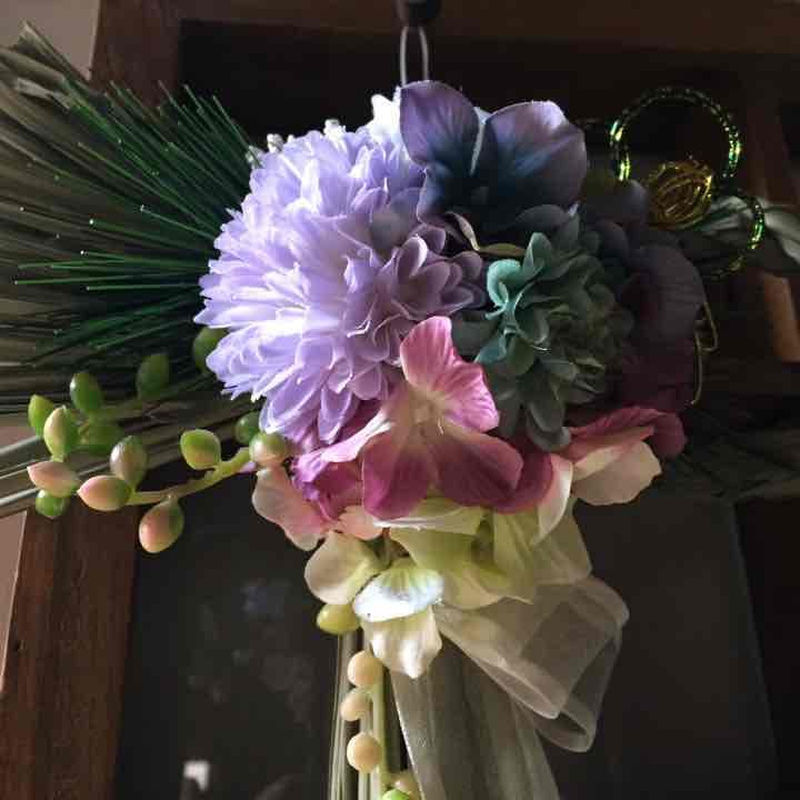 out ruri様 ナチュラル モダン ✧ 2016 しめ縄 リース