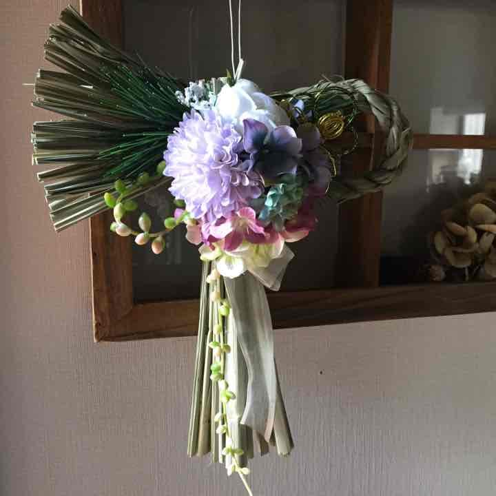 out ruri様 ナチュラル モダン ✧ 2016 しめ縄 リース