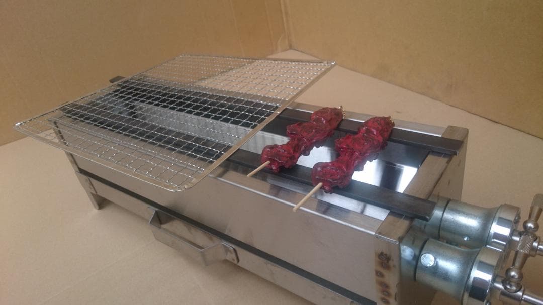 送料込 15999円 やきとり ガス焼器台 模擬店 焼鳥機器 みたらし 炉端Y1