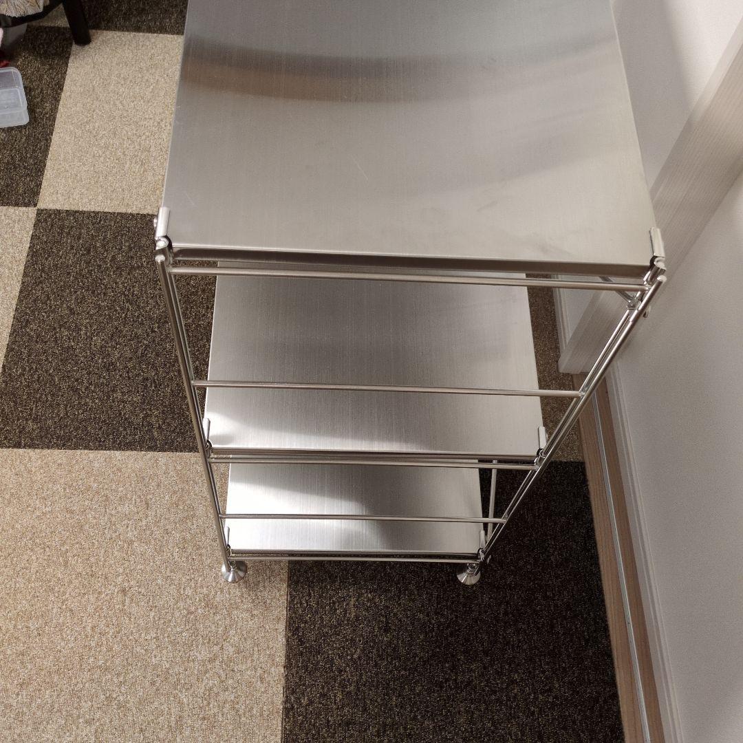 無印良品 MUJI ステンレスユニットシェルフ　ステンレス棚セット　ワイド　小