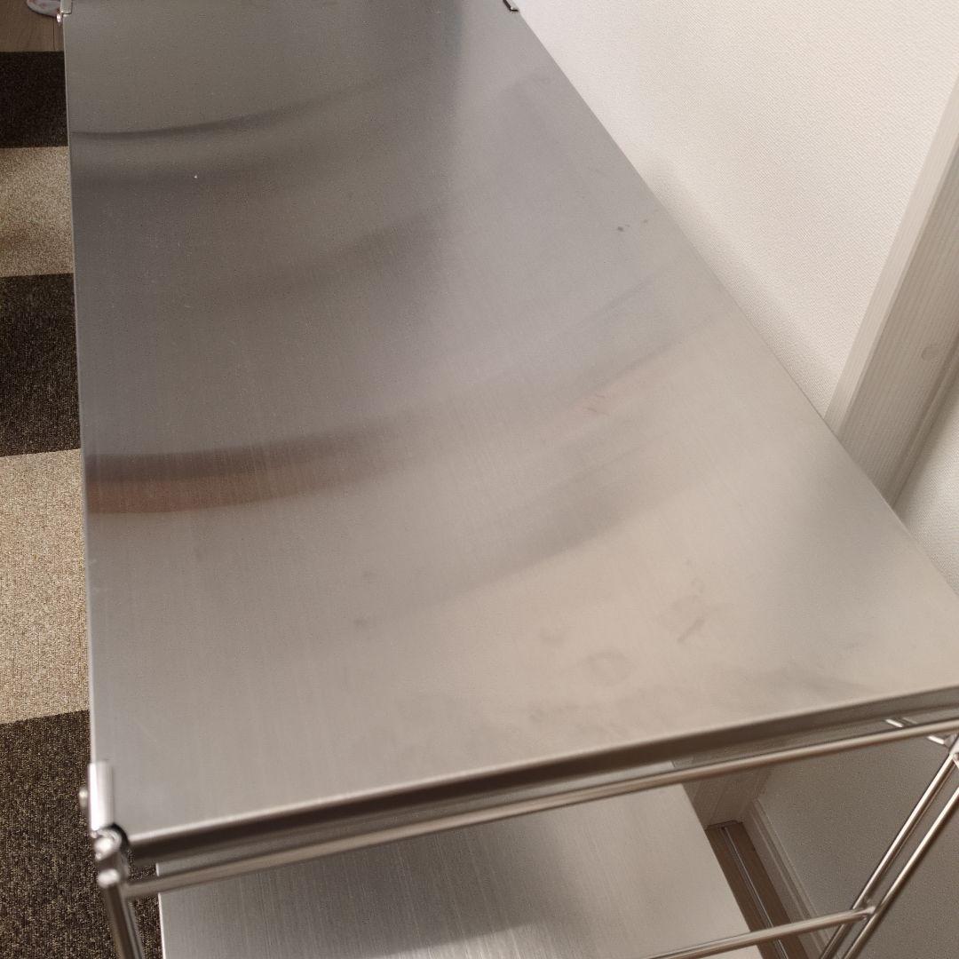 無印良品 MUJI ステンレスユニットシェルフ　ステンレス棚セット　ワイド　小