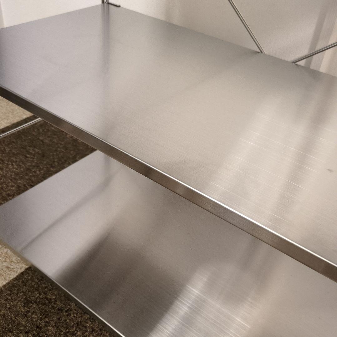 無印良品 MUJI ステンレスユニットシェルフ　ステンレス棚セット　ワイド　小