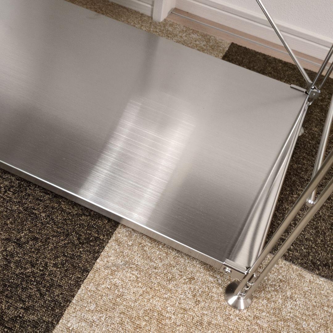 無印良品 MUJI ステンレスユニットシェルフ　ステンレス棚セット　ワイド　小