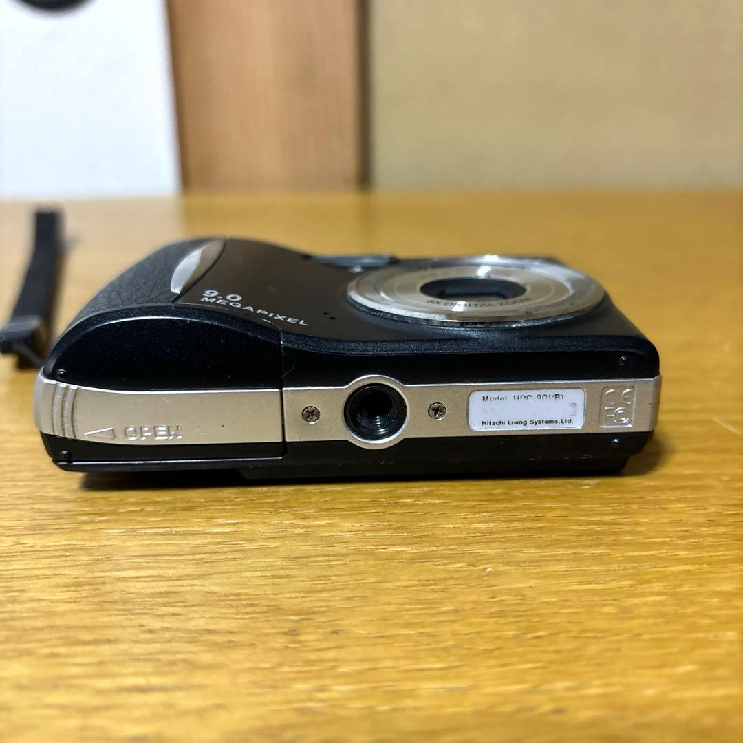動作品 HITACHI コンパクトデジタルカメラ HDC-901 単3電池稼働
