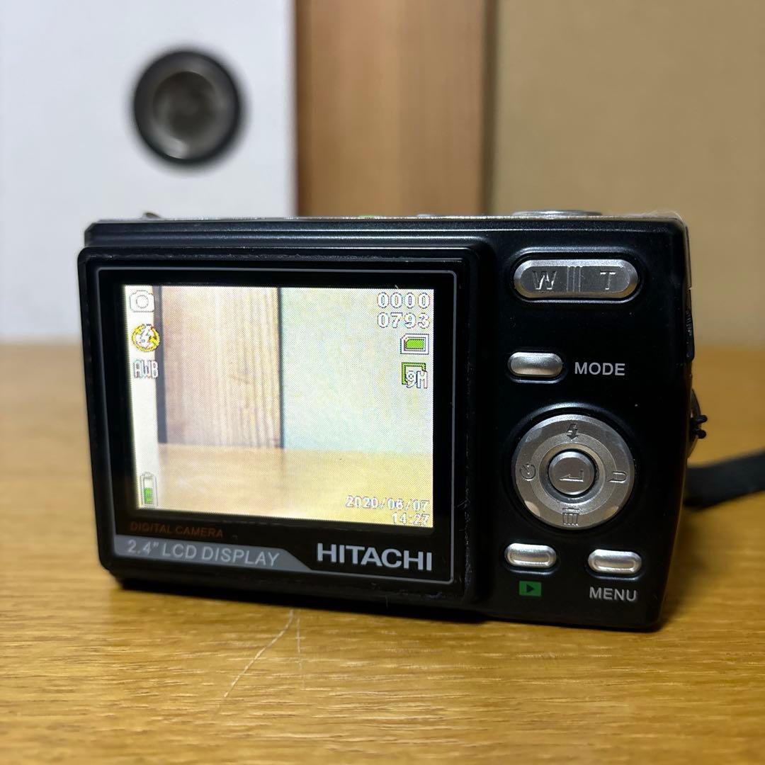 動作品 HITACHI コンパクトデジタルカメラ HDC-901 単3電池稼働