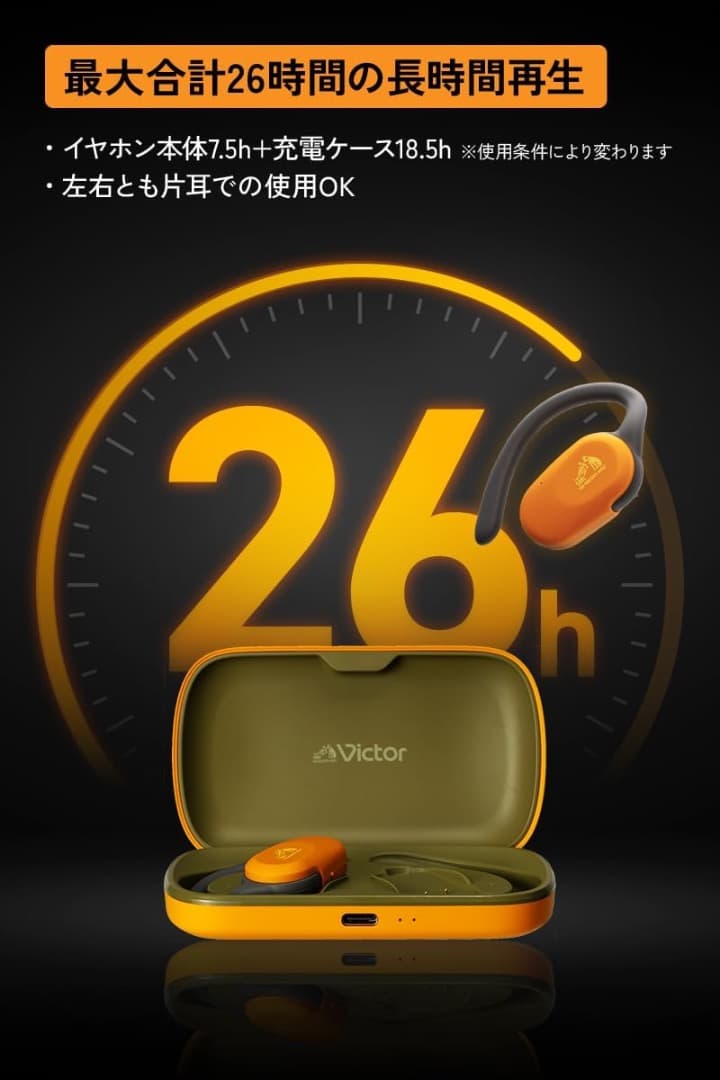 Victor HA-NP39T-GD ワイヤレスイヤホン（ファーグリーン）新品