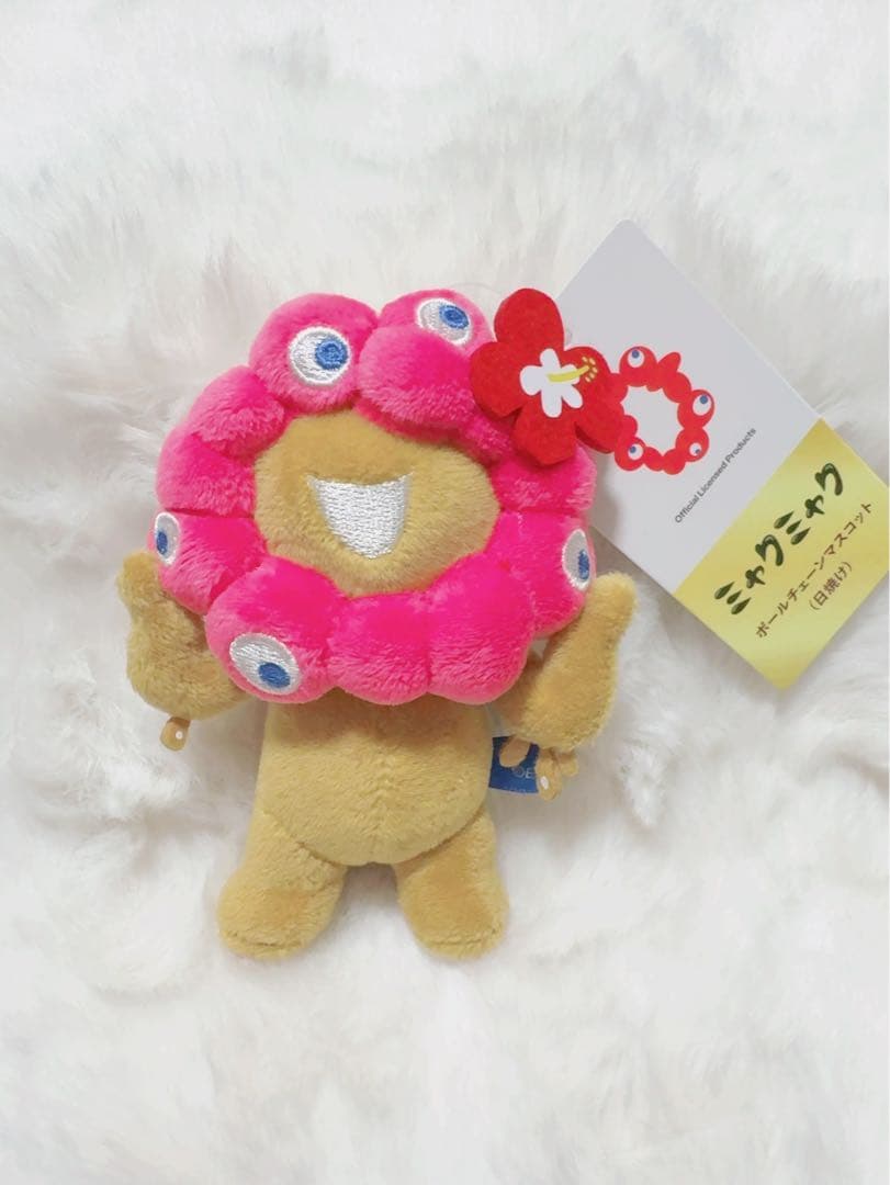 ミャクミャクボールチェーンマスコット日焼け サングラス・ハイビスカス2体セット