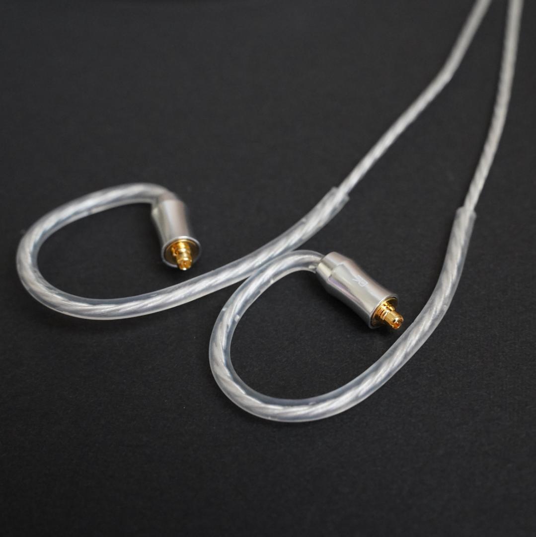 最高峰7N超冷凍製単結晶銅銀メッキ！2コアス仕様リケーブル　MMCX/4.4mm