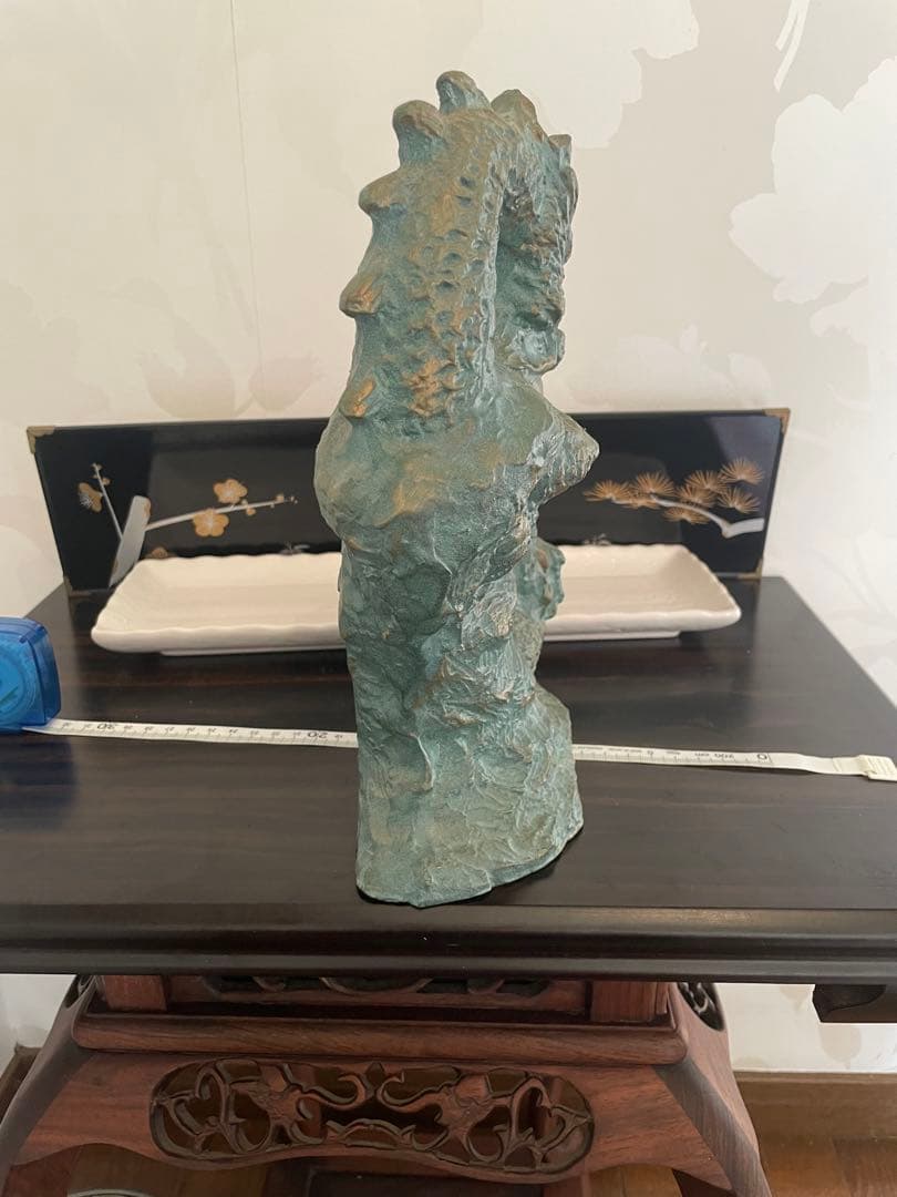 青銅製ドラゴン立体オブジェ 約20cm