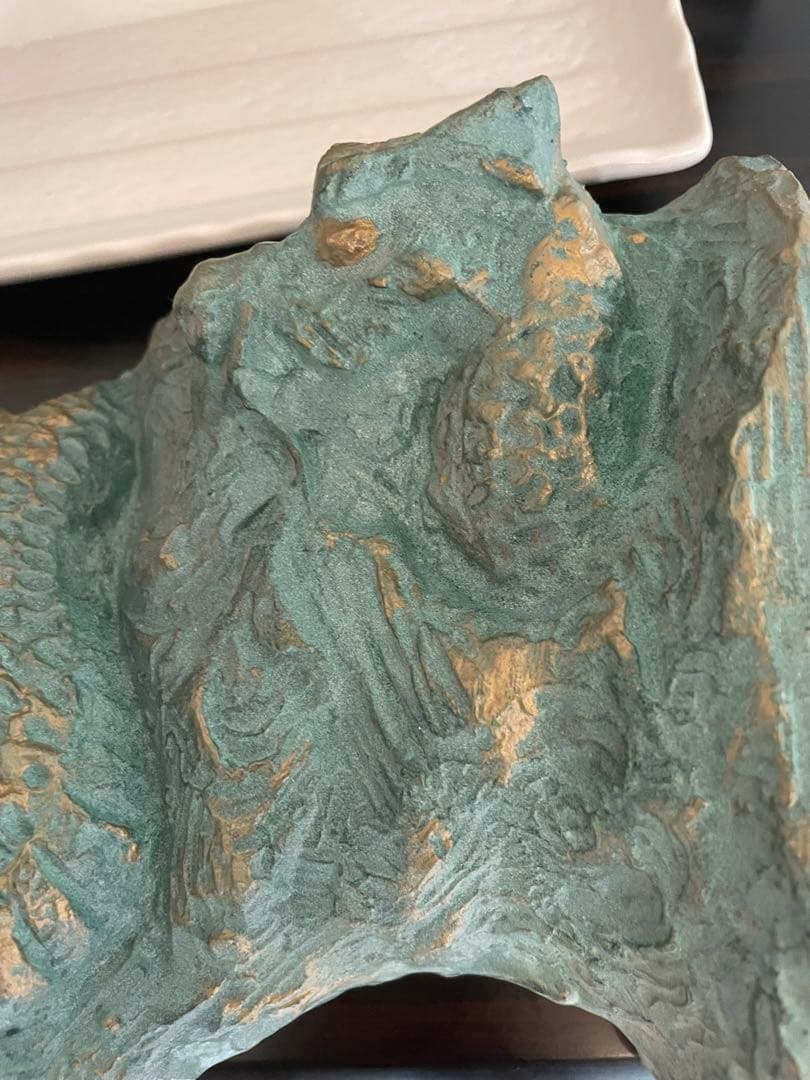 青銅製ドラゴン立体オブジェ 約20cm