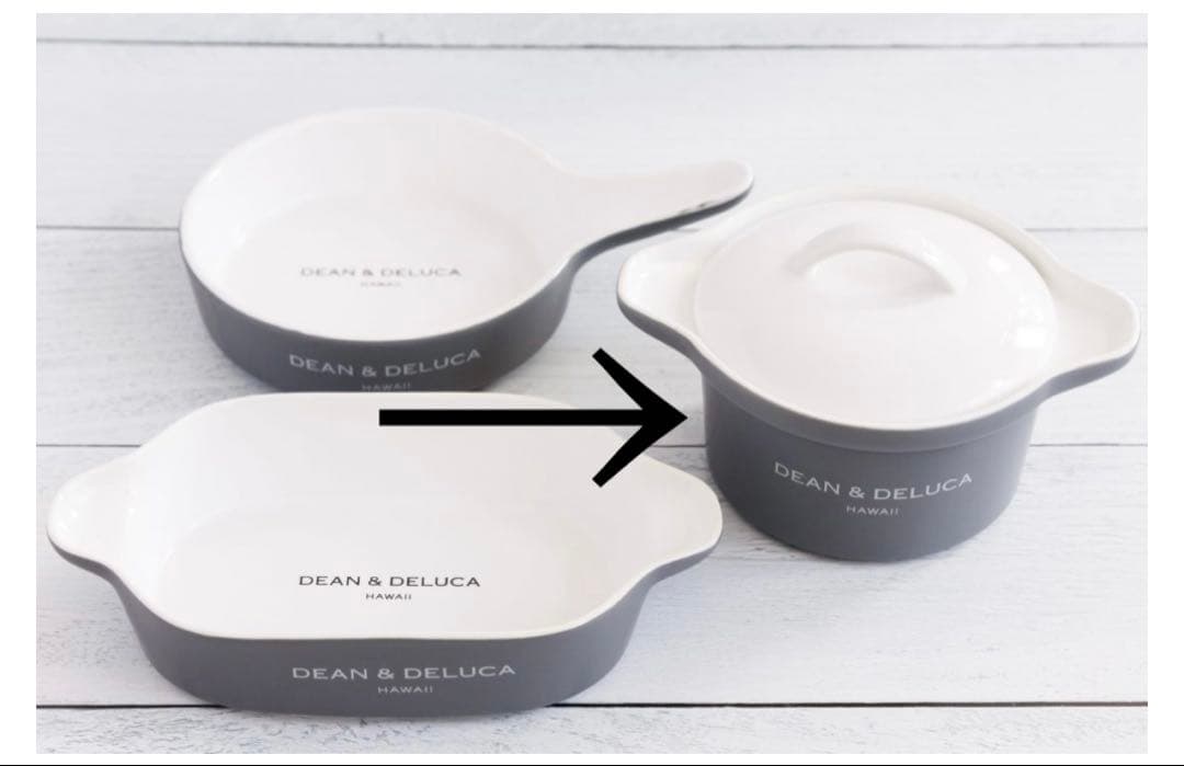 【DEAN&DELUCA ハワイ限定品】セラミックポット2点セット　お値下げ中！