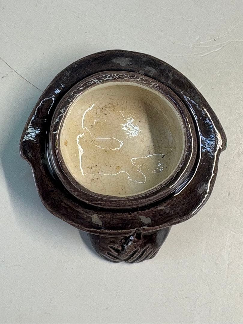 【中古品】茶道具　中村翠嵐造　交趾干支申香合（共箱）