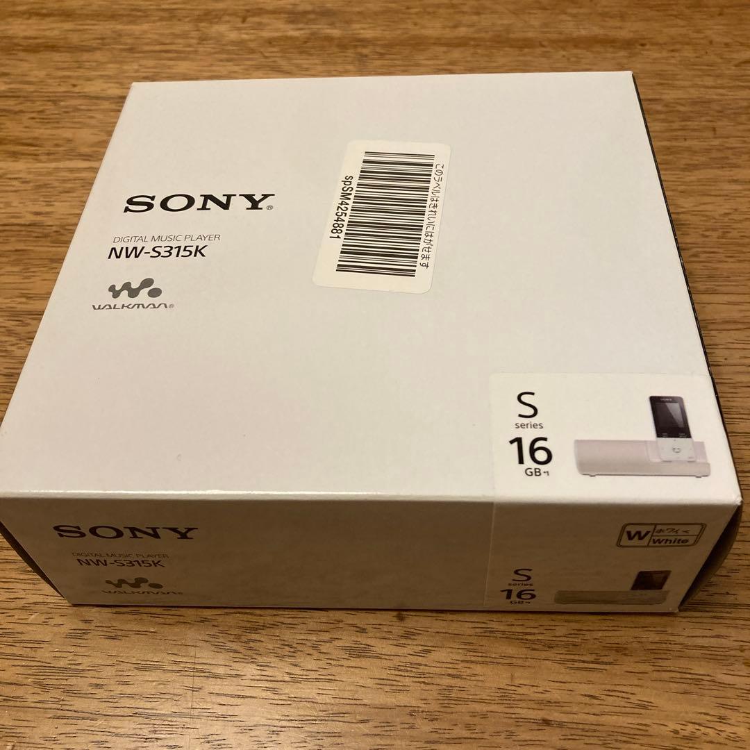 ✴️SONYウオークマン、ホワイトカラー、「NW-S315本体」⭐️綺麗‼️1回使用✴️
