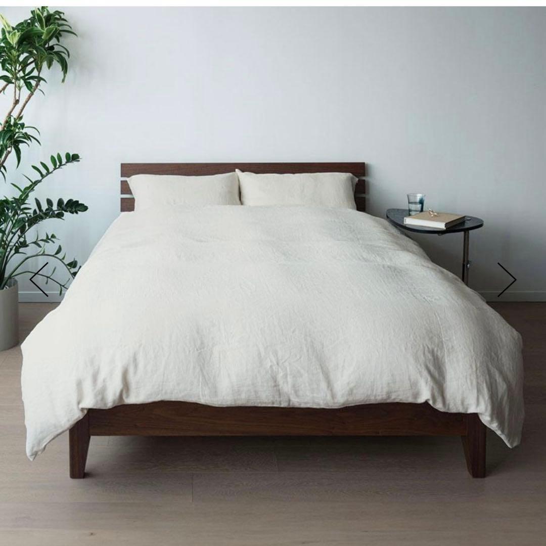 新品★アクタス　Quiet HALF&HALF 布団カバー FOG WHITE