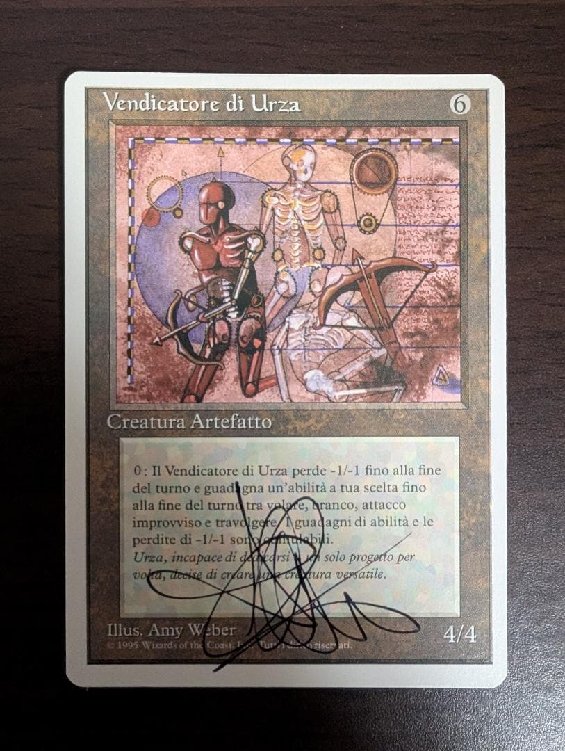 MTG　ウルザの報復者　アーティストプルーフ　Amy weber スケッチ付き