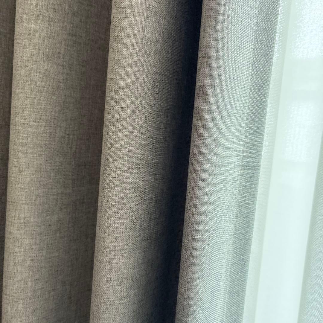 遮光遮熱グレーカーテン