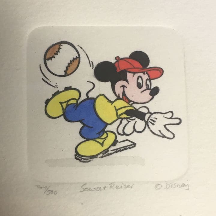 ディズニー　sowareiser エッチング絵画
