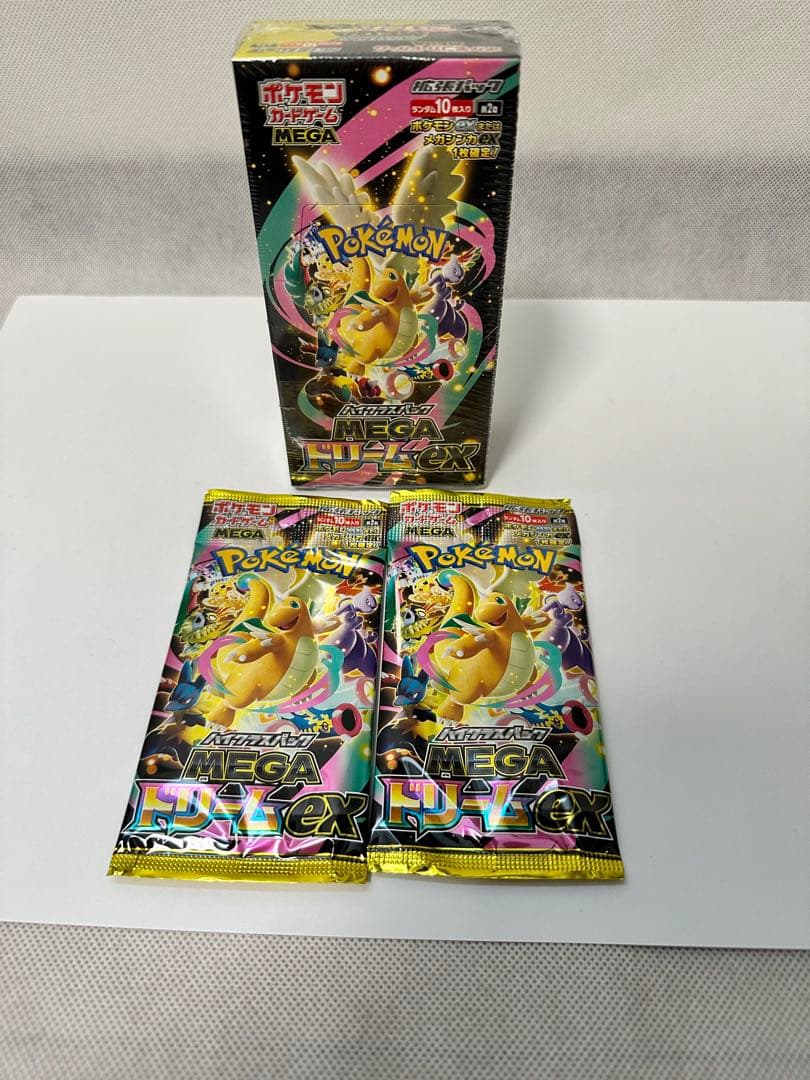 ポケカシュリンク付き　MEGAドリームex BOX 未開封プラス2パック付