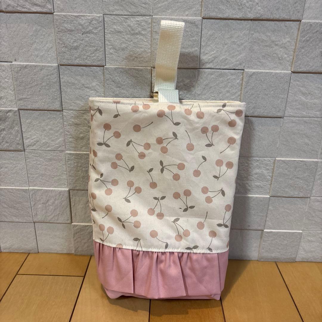 【連休限定値下】入園入学準備 6点セット くすみピンク チェリー フリル 女の子