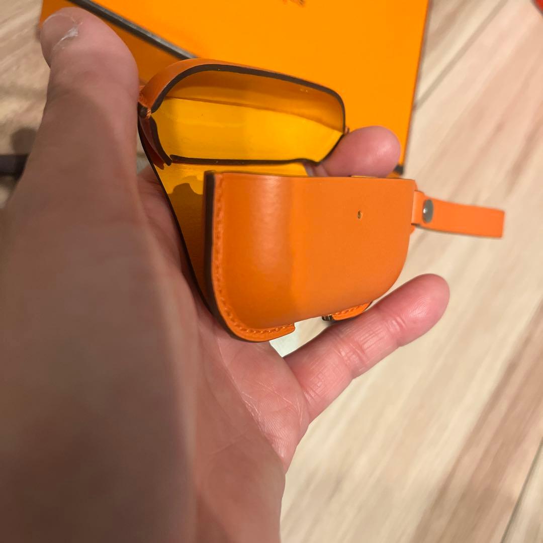 HERMES エルメス イヤホンケース オレンジ