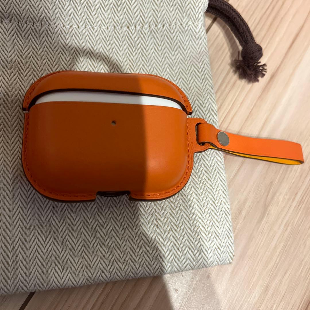 HERMES エルメス イヤホンケース オレンジ