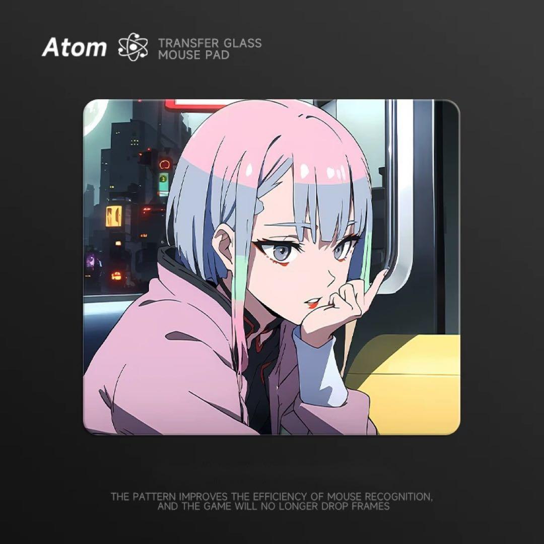 Atom ゲーミングガラスマウスパッド【R】新品