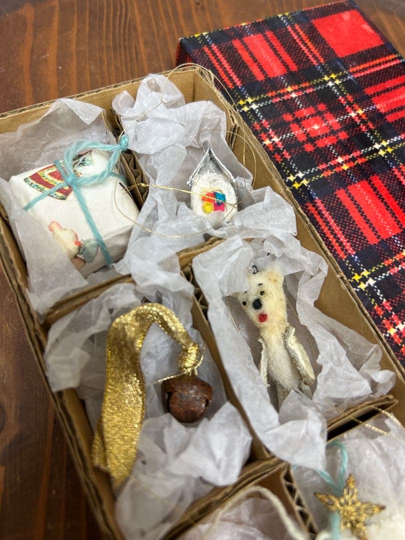 野ばら社　ぬいぐるみ　クリスマスオーナメント　一点物