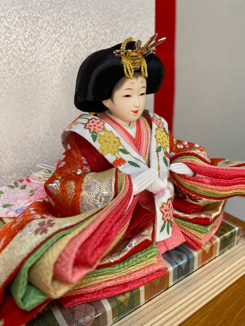 東京久月　雛人形　親王飾り収納セット・サイズ間口約４５×奥行約２２×高さ約３７㎝