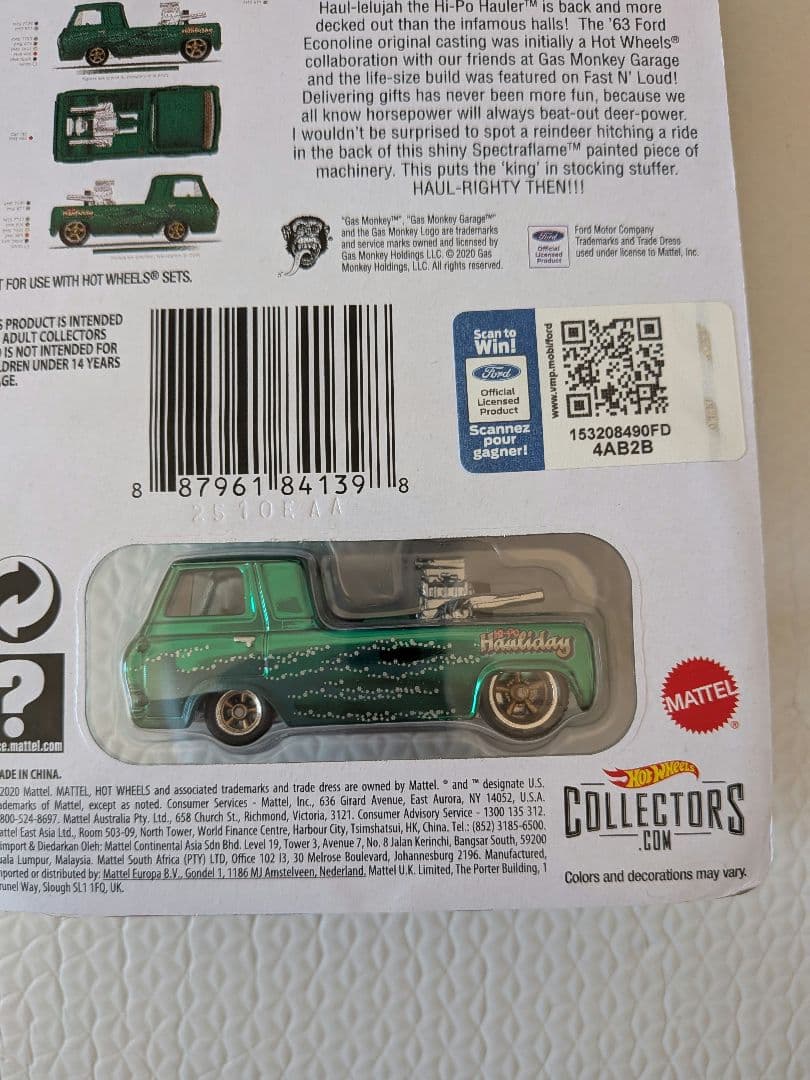 ホットウィール RLC　HI-PO HAULER ガスモンキー エコノライン