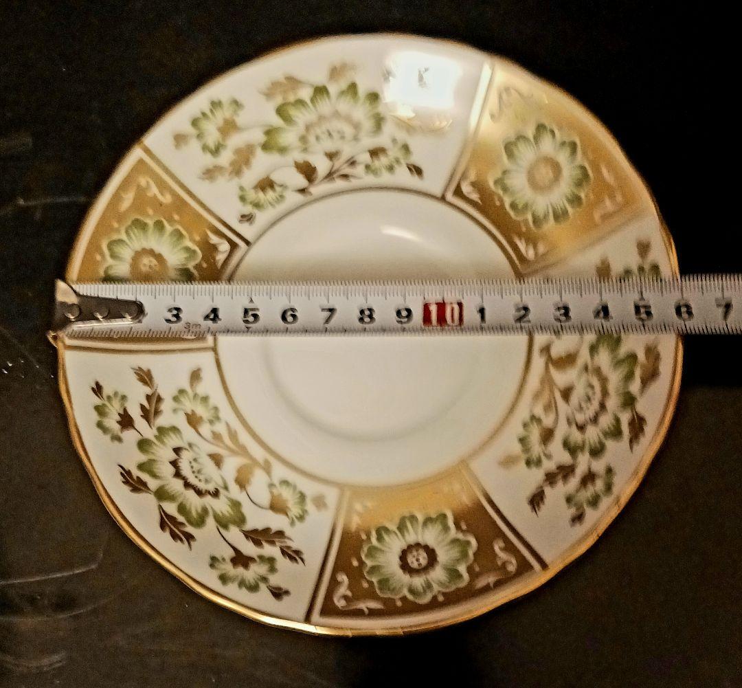 ロイヤルクラウンダービー パネル グリーン スープカップ＆ソーサー⑤⑥