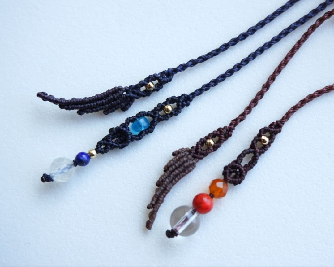 《H様オーダー》マクラメ　ネックレス　ブレスレット