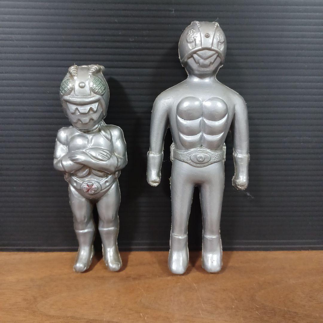 当時物　昭和のヒーロー　ポリ製駄玩具　　10点セット