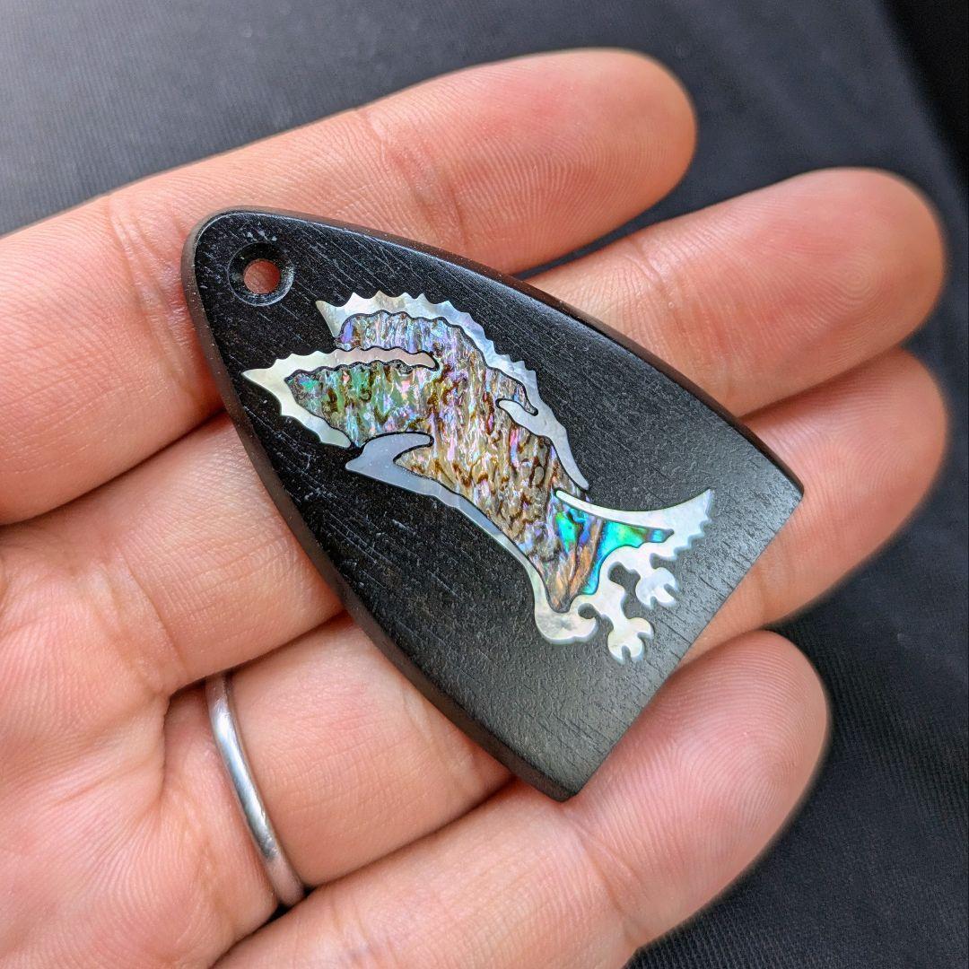 PRS　エボニー製　フレームドイーグル トラスロッドカバー　RENSPOAM