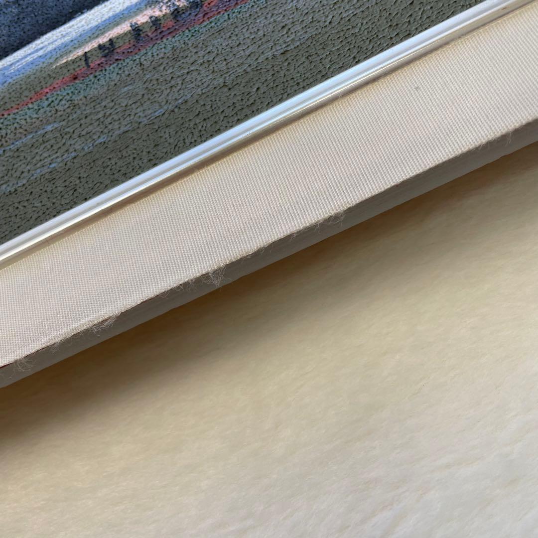 【及川英勝】赤富士 絵画 油彩 縁起物 F4