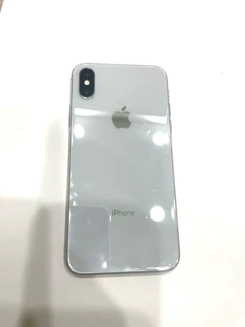 【修理ベース・サブ機に】iPhone X 256GB シルバー｜Face ID