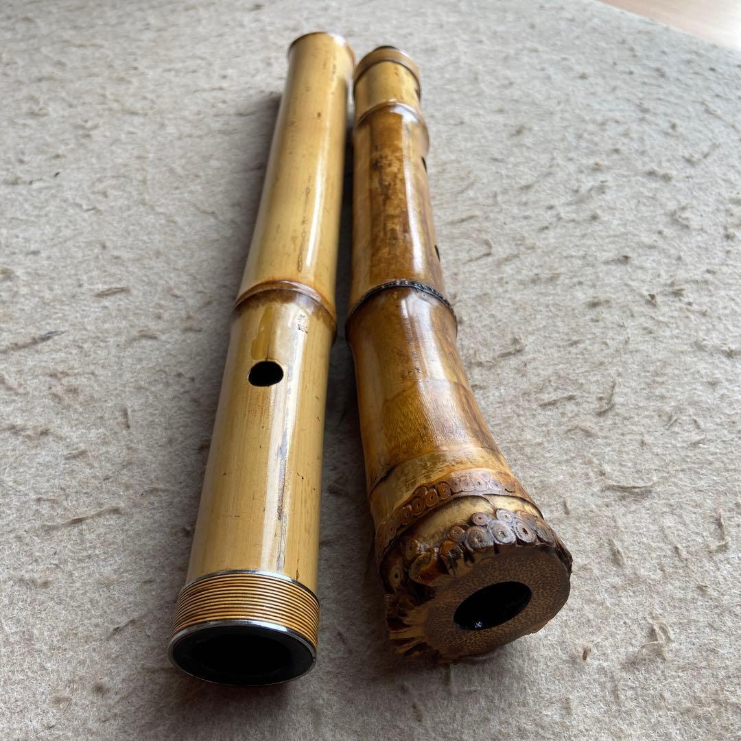 62 値下げ　尺八　ニ尺ニ寸管　銘　泰武？ニ印