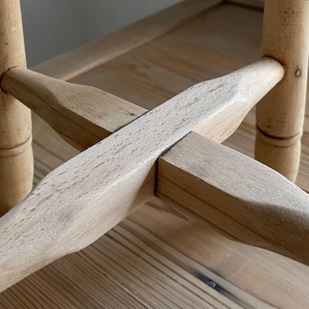 古いスツール　丸椅子　レトロ　花台　古道具　アンティーク　チェア