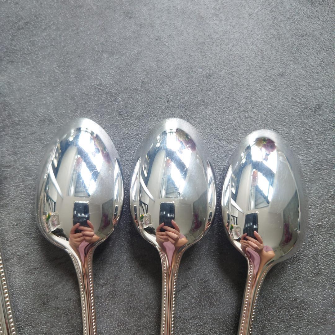 美品 クリストフル パール ケーキフォーク コーヒースプーン 6点