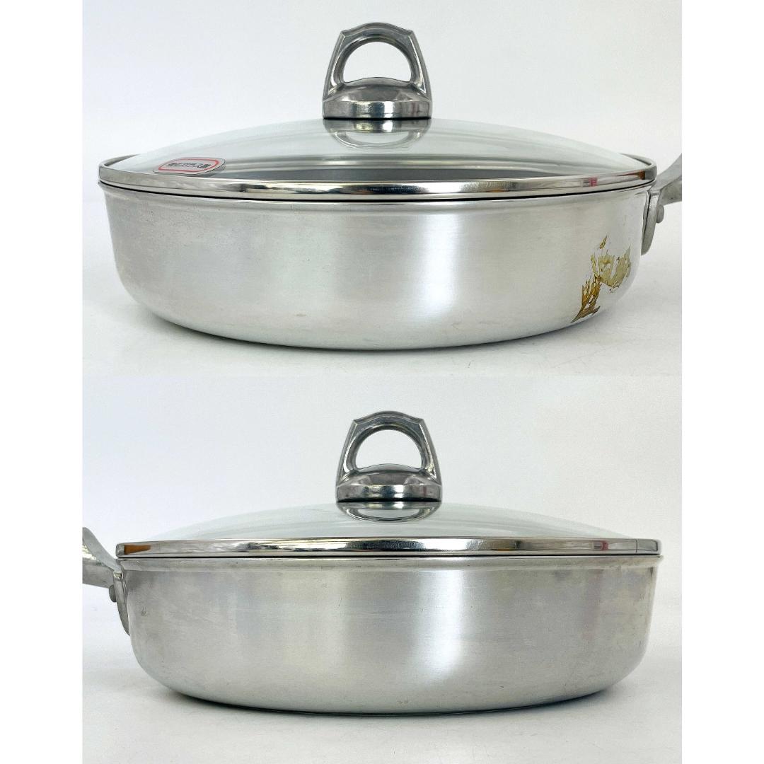 未使用 ホクアコート シルバーストーン フライパン 24cm 蓋付 R8SC64