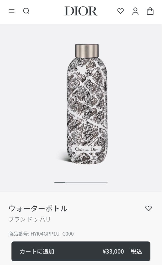 DIOR ウォーターボトル 600ml