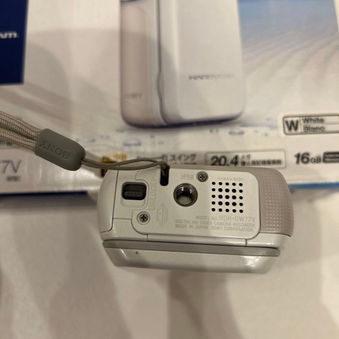 極美品✨SONY ハンディカム 防水カメラ HDR-GW77V 付属品完備　SD