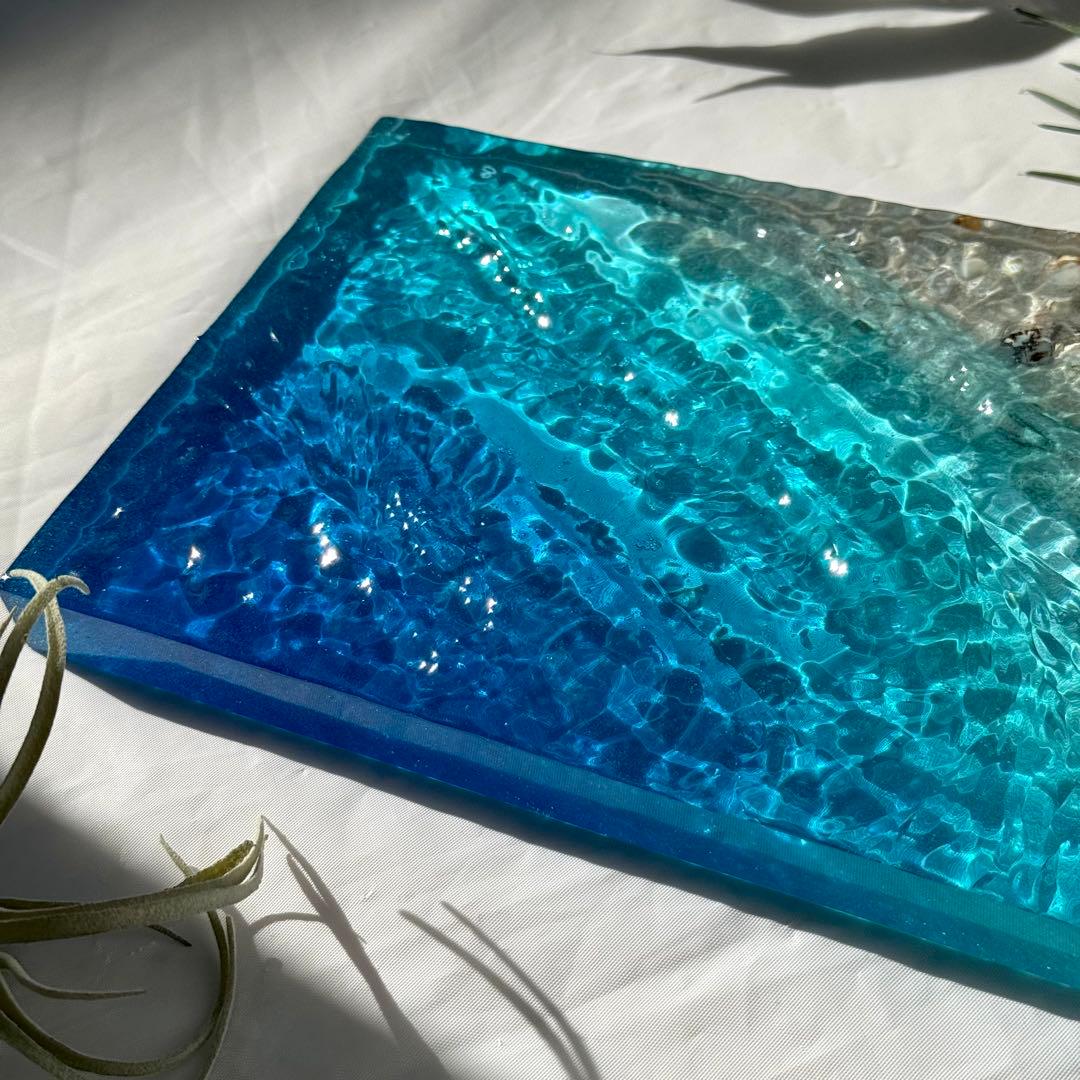 海の置き物　インテリアアート　オーシャンアート　南国　珊瑚　貝殻