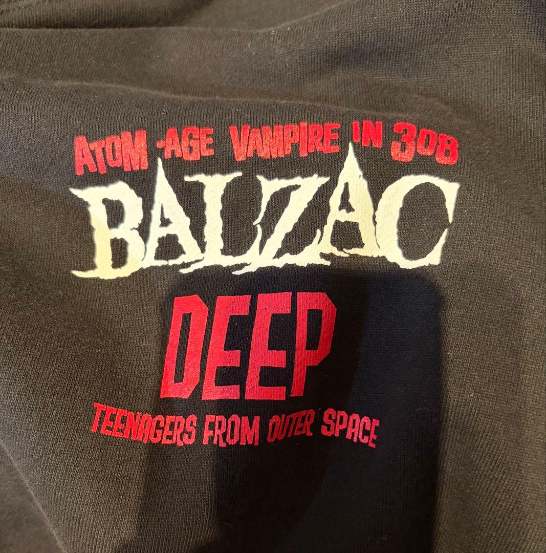 h*y様 美品　BALZACパーカー　バルザック　グラフィックプリント 黒　サイ