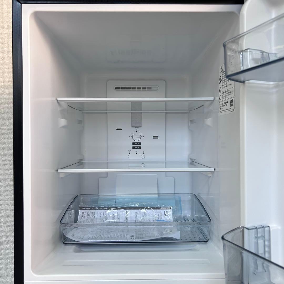 SHARP 冷蔵庫 単身 SJ-15E2-B 2023年製 152L ブラック