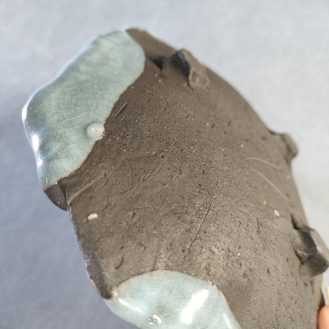 A1257-1/在銘/足付平皿5客/銘々皿/四方皿/飾皿/菓子皿/懐石道具/