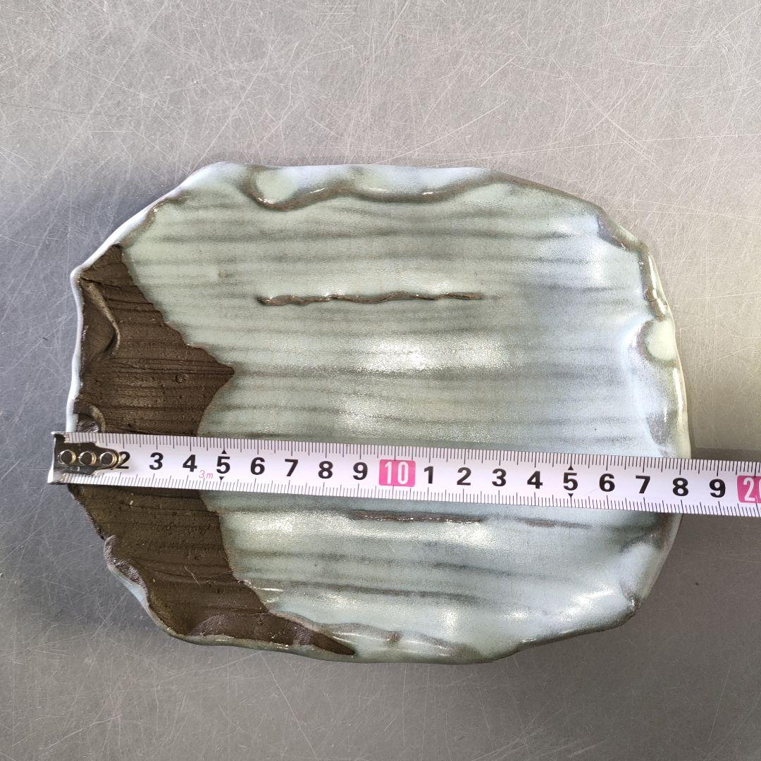 A1257-1/在銘/足付平皿5客/銘々皿/四方皿/飾皿/菓子皿/懐石道具/