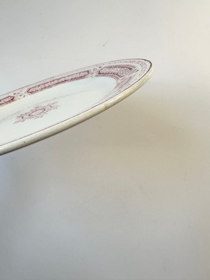 ボルドー窯　フランス　アンティーク　プレート　平皿