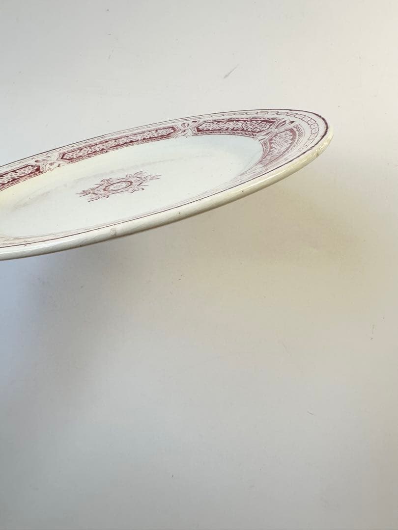 ボルドー窯　フランス　アンティーク　プレート　平皿