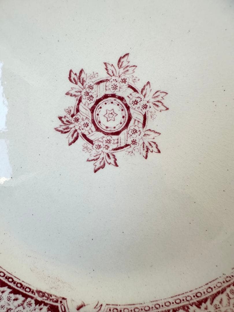 ボルドー窯　フランス　アンティーク　プレート　平皿